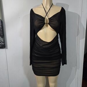 Forever 21 Black Backless Dress